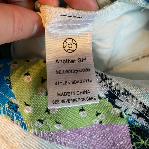 Another Girl Blue Patchwork Print Jeans - Picture 7 of 7